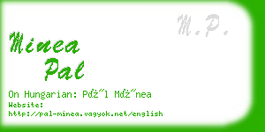 minea pal business card